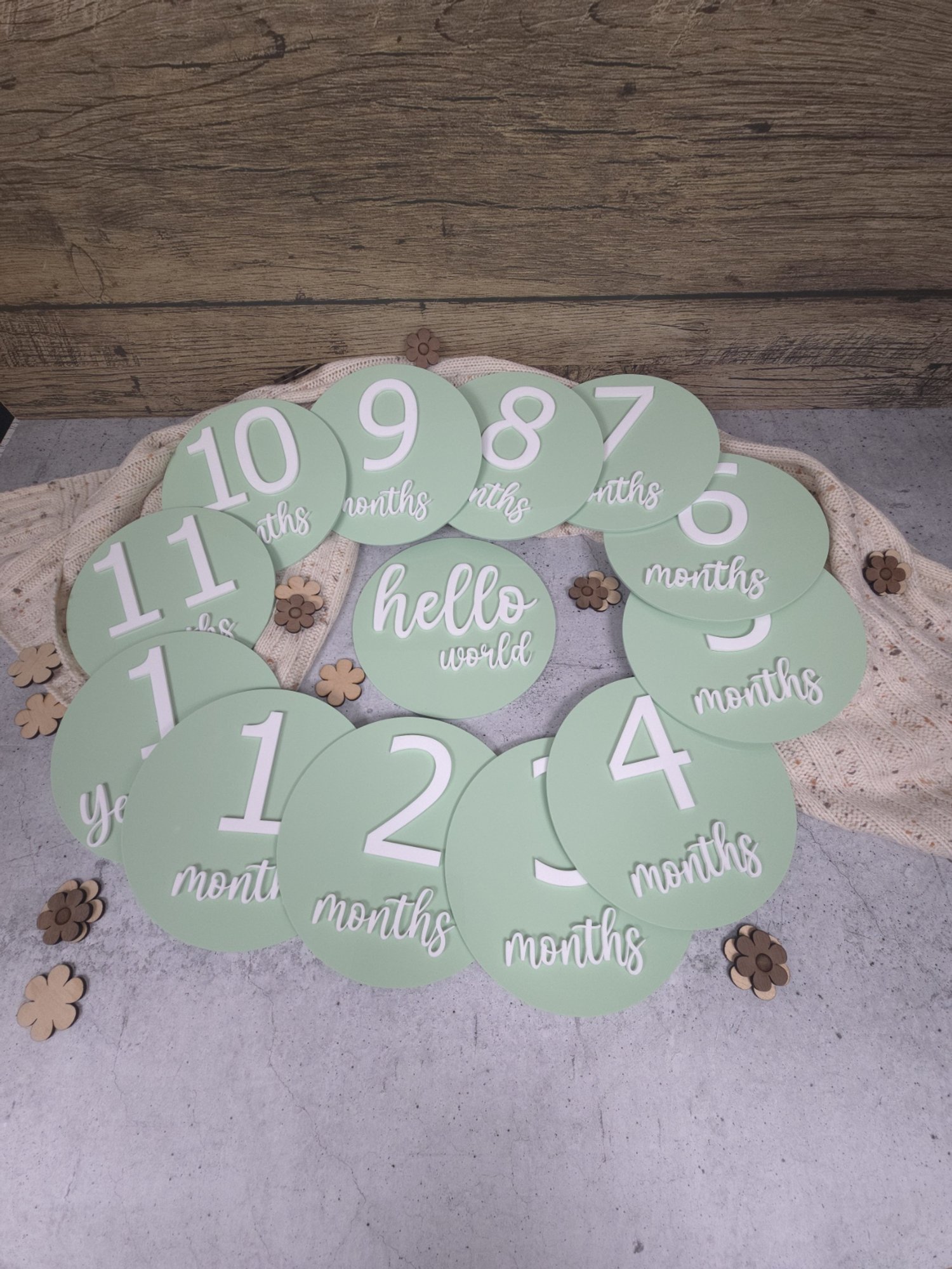 Baby Milestone - Green - Plain - 2.jpg