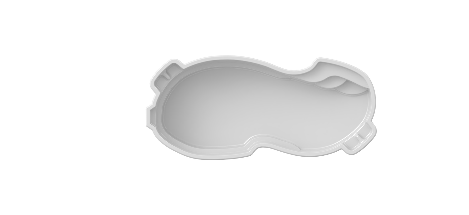 SIGMA fiberglass pool shape, top view