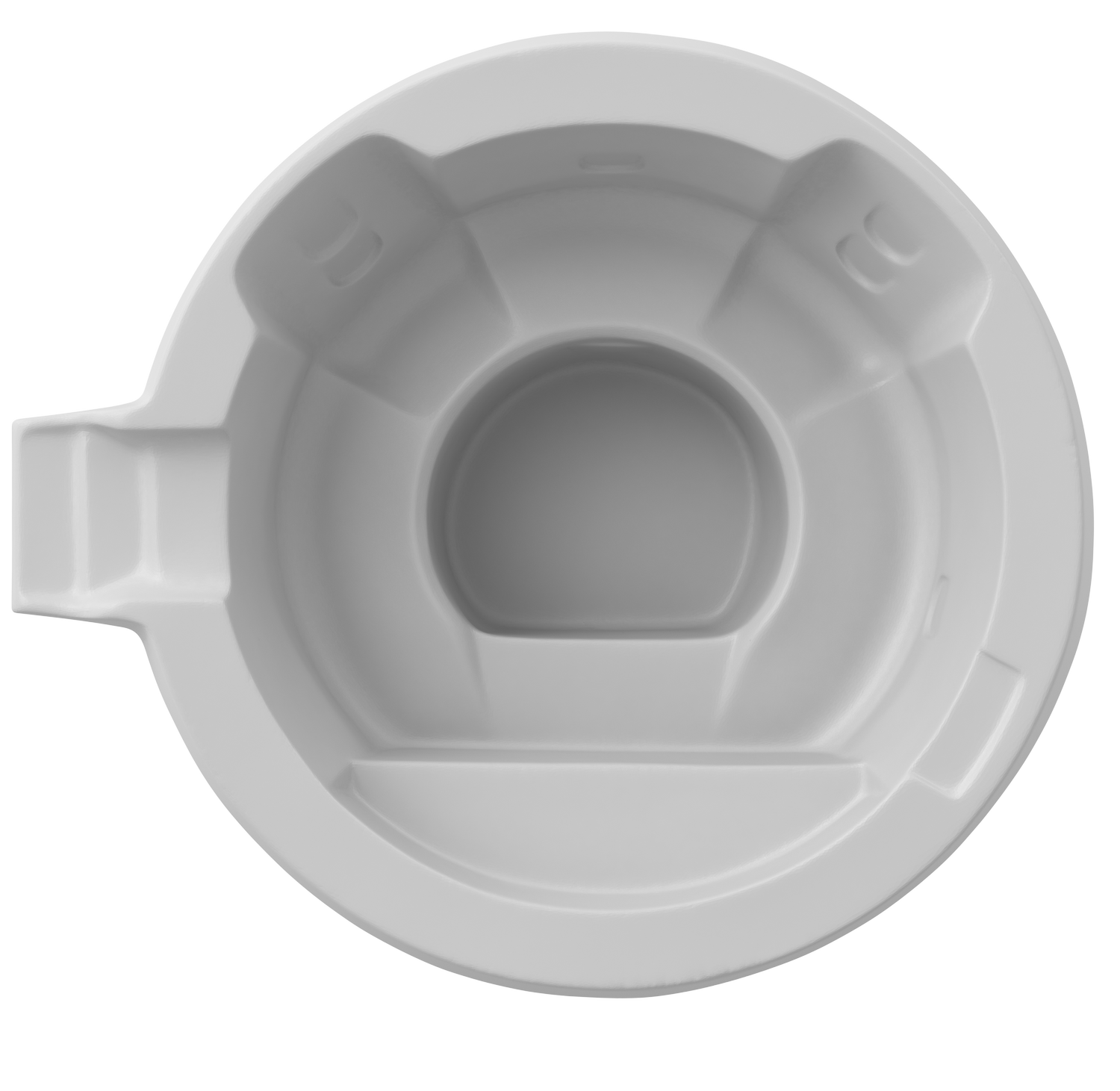 ROUND SPA fiberglass pool shape, top view