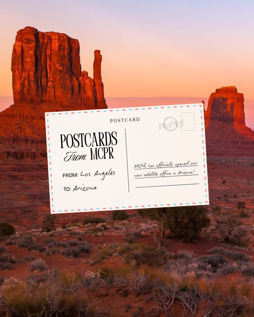 MCPR is heading Southwest! 🌵⁠
⁠
As our team and award-winning client roster continue to grow, Modern Currency PR is thrilled to be expanding its national footprint with a new satellite office in Arizona, strengthening our coast-to-coast presence and