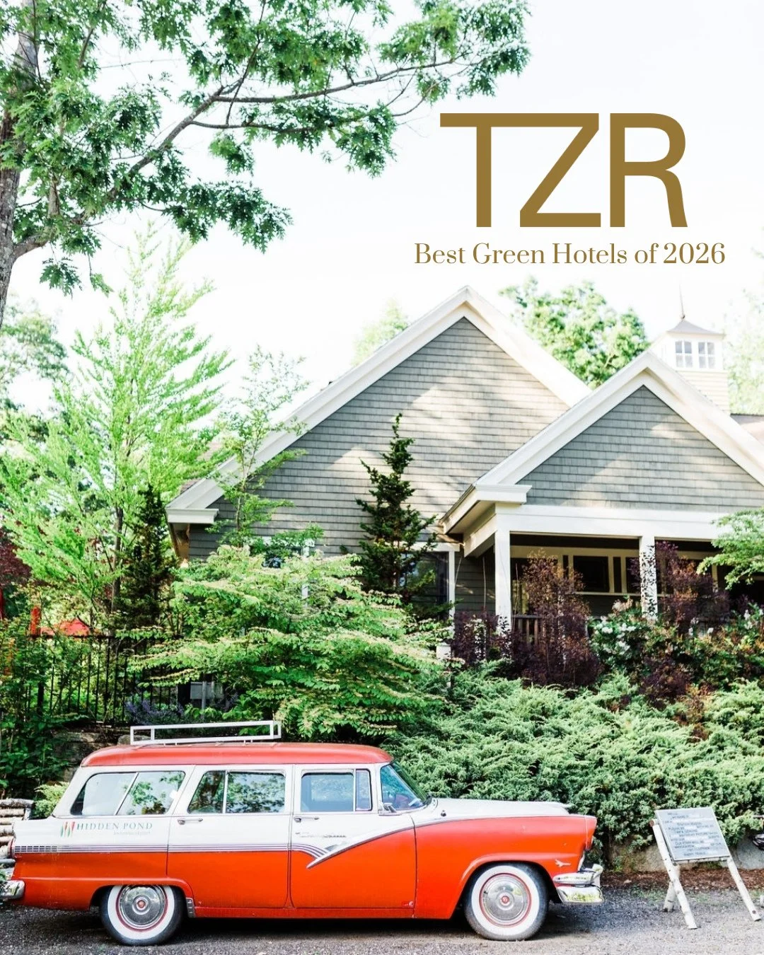 Proof that you don&rsquo;t have to choose between luxury and sustainability. 🌿
⁠
We're thrilled to share that @hiddenpond and @castlehotsprings have been named to The Zoe Report&rsquo;s Best Green Hotels of 2026, part of the Readers&rsquo; Choice Aw