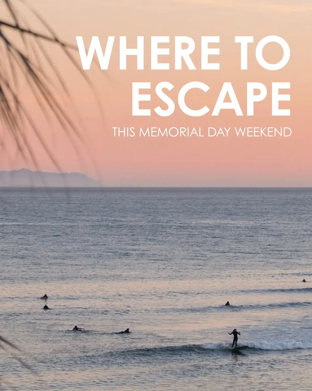 SPF on, notifications off. ☀️🇺🇸

This Memorial Day Weekend, we&rsquo;re embracing out-of-office energy the only way we know how: poolside, oceanside, and somewhere far from the group chat.

Swipe through to discover a few of our favorite long weeke