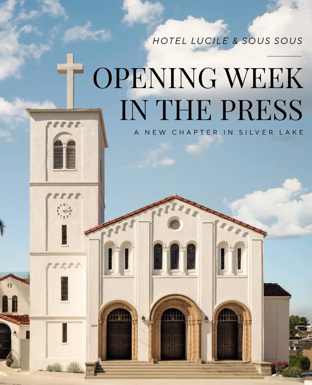 A landmark reborn. A gathering place reimagined.

Making headlines this week, Silver Lake&rsquo;s divine and dramatic new boutique hotel, @hotel_lucile opens its doors to the world, breathing new life into a historic 1931 church, reimagined as an int