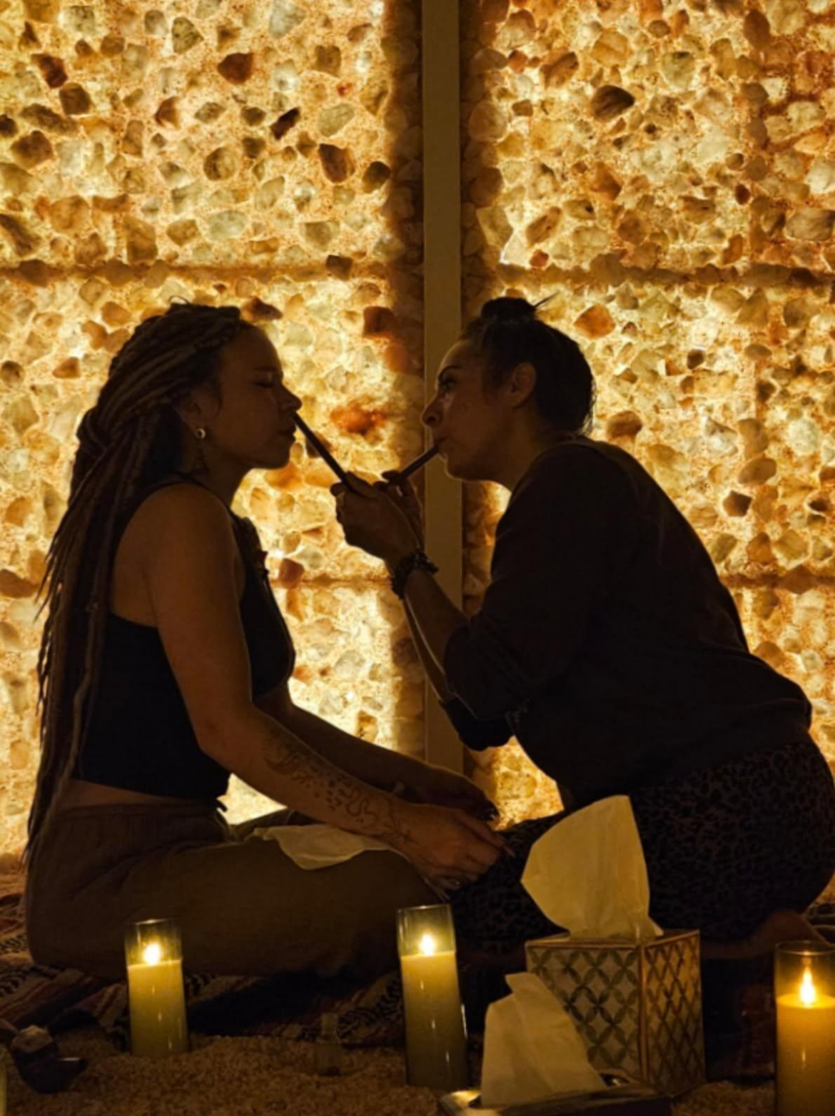 Sacred tobacco, hape, being served at Edenology Holistic Wellness