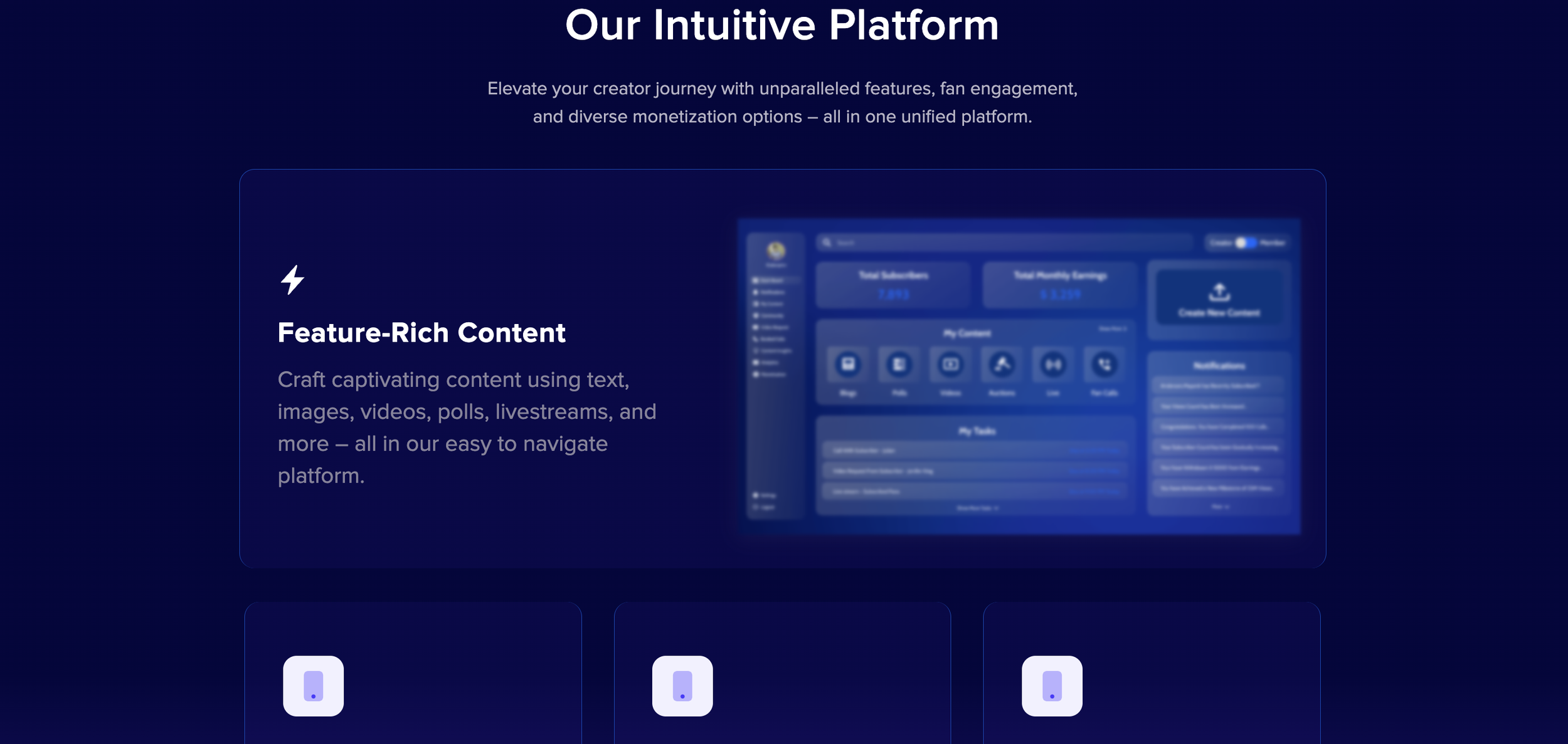 Website Homepage Widget