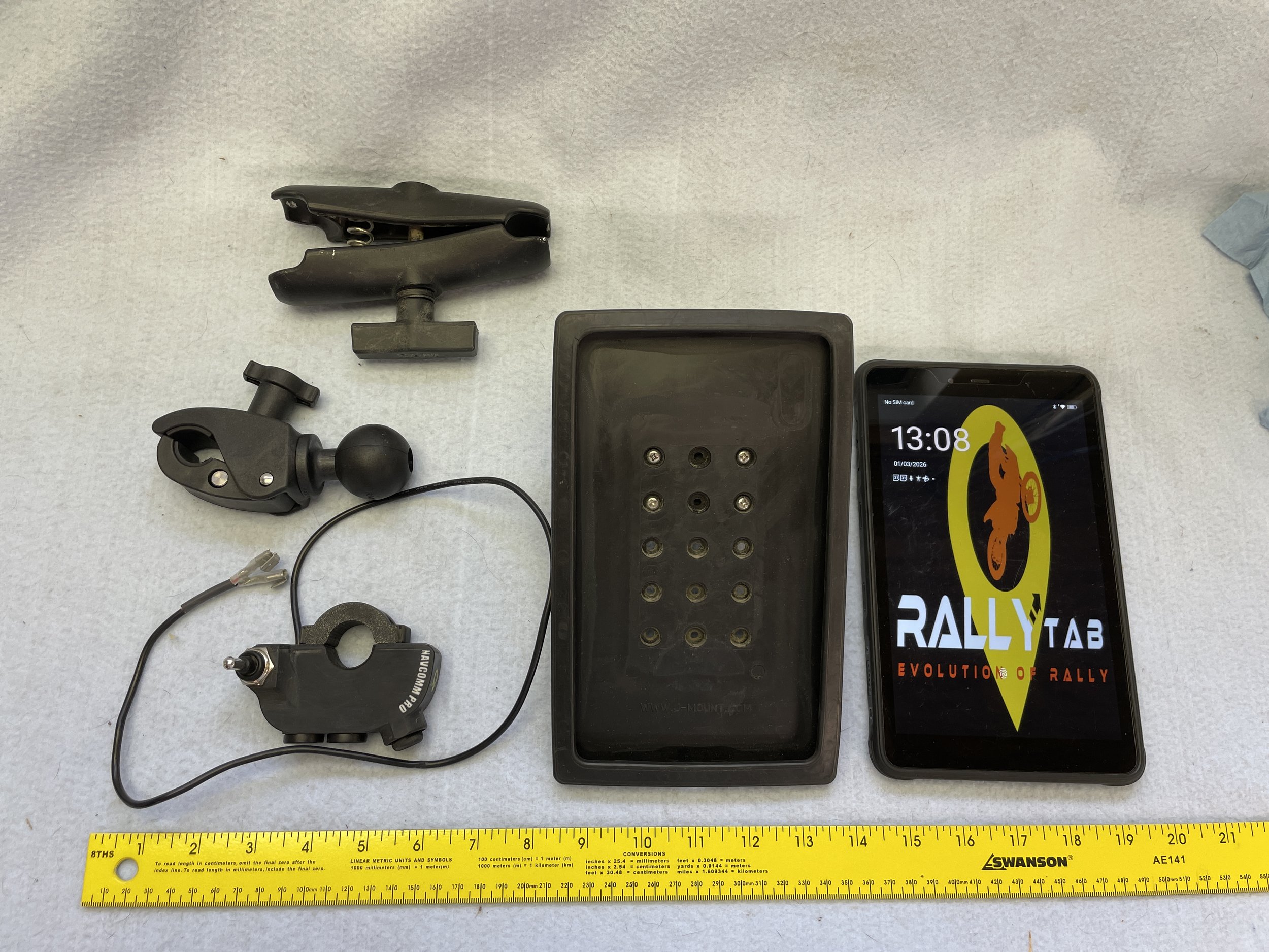 RallyTab Lite, ProComm Controller and RAM Mounting Hardware
