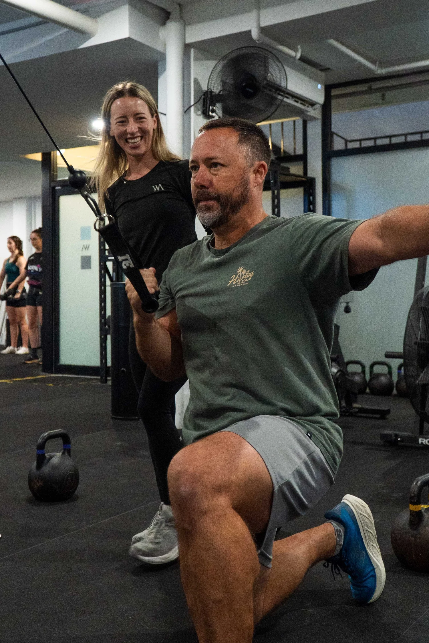 Trainer coaching client Watt St Athletic