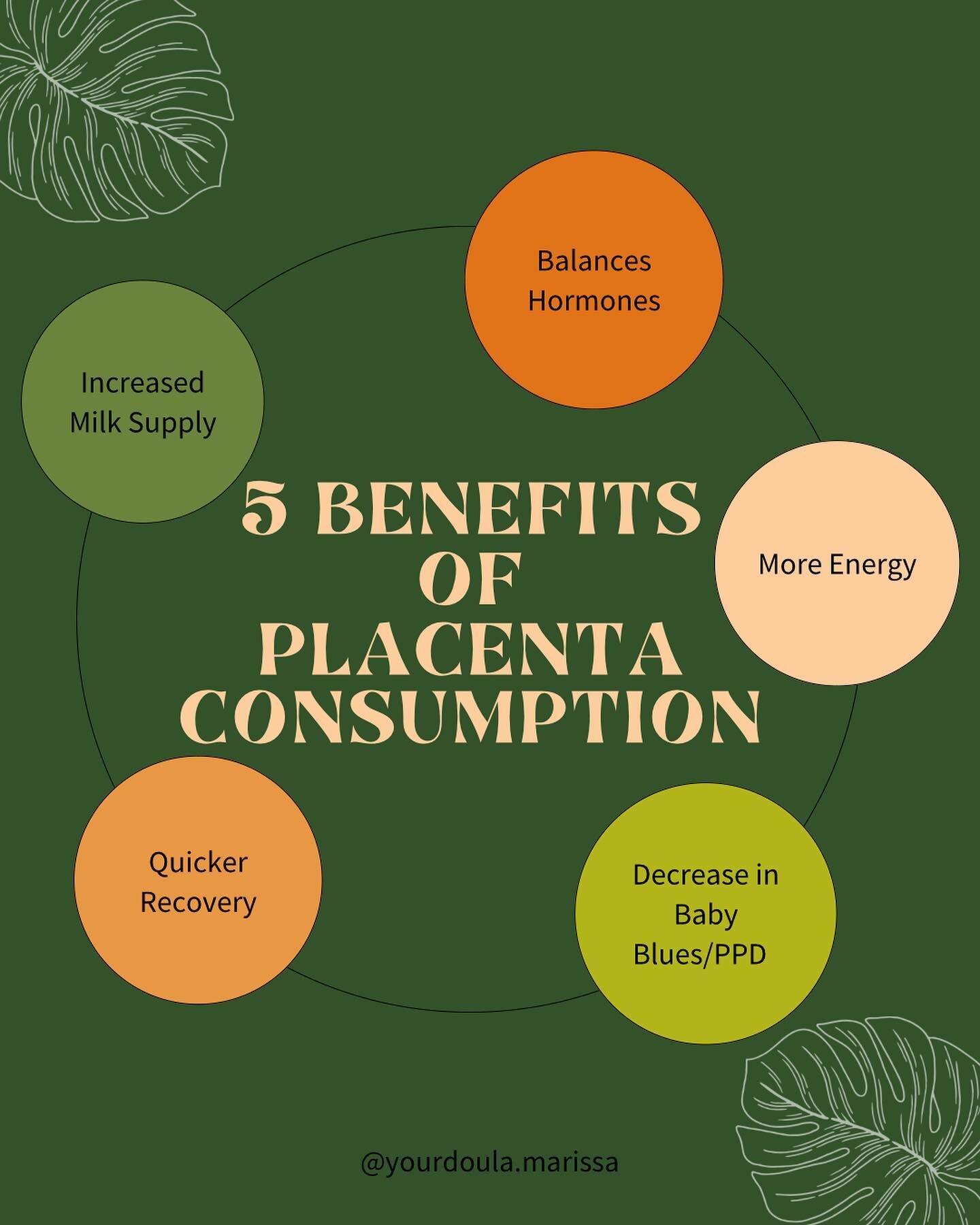 Placenta Encapsulation is postpartum care!! 

💊 Vitamin B6
💊 Vitamin B12 
💊 Iron
💊 Estrogen and Progesterone 

These are some of the vitamins, minerals and hormones that can be found in the placenta. 

After you give birth to your baby and placen