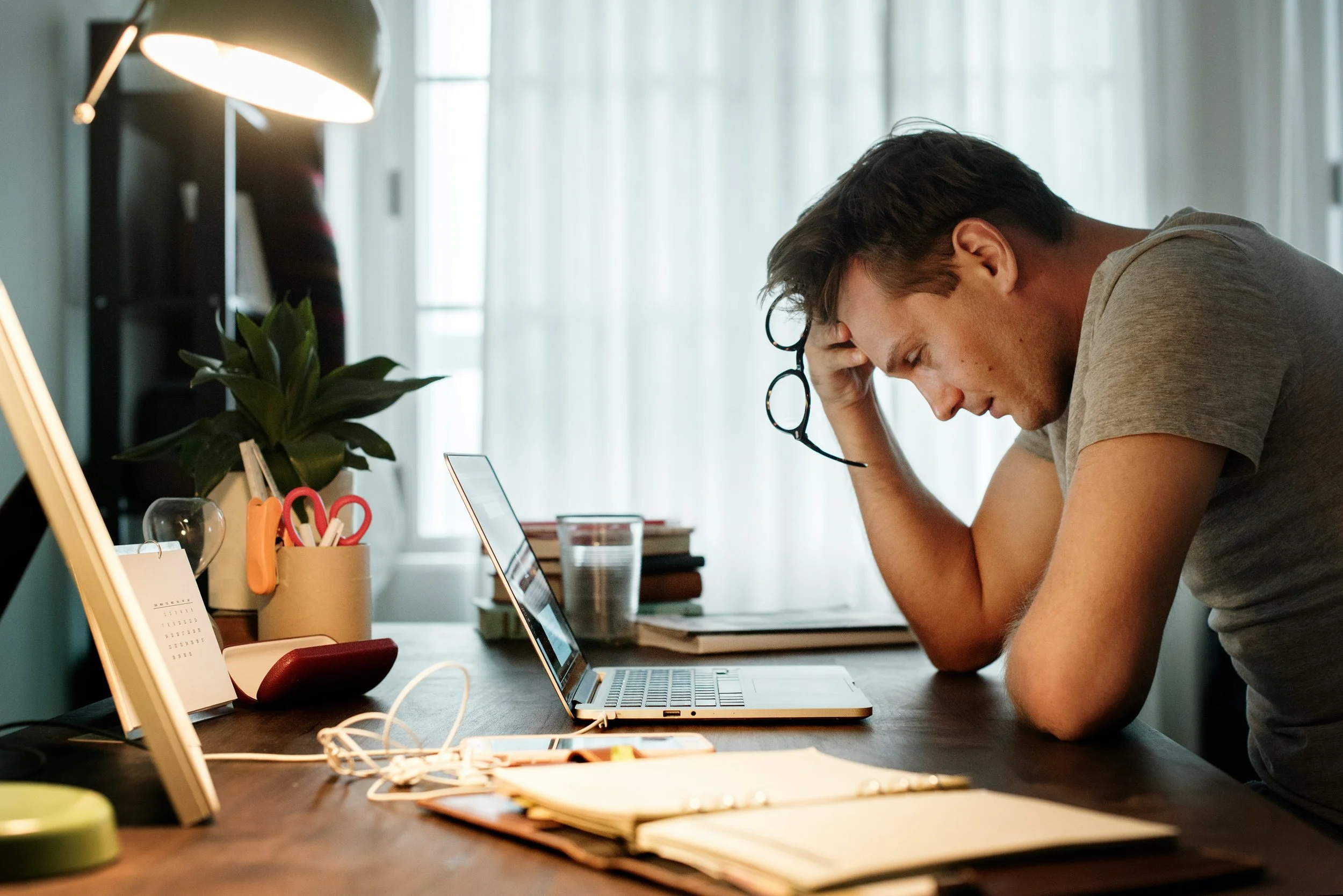 Exhausted professional experiencing burnout and chronic stress while reflecting on emotional exhaustion, self-care, mental health, and recovery