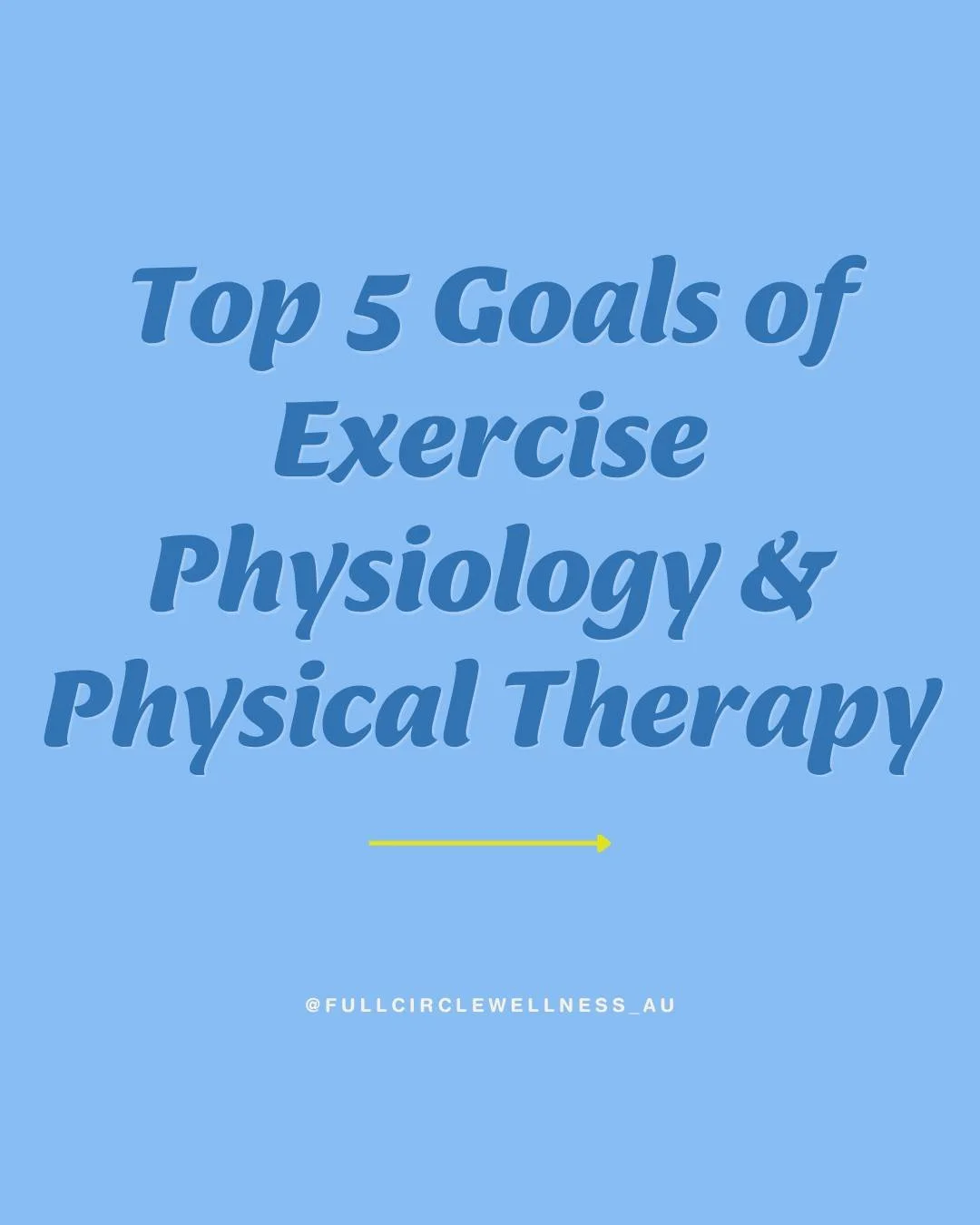 Exercise physiology and physical therapy go far beyond treating injuries&mdash;they take a holistic approach to help you move better, feel stronger, and improve your overall quality of life.

💛Reduce pain &amp; improve function
A primary goal is to 