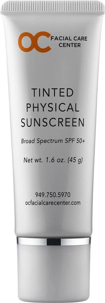 Tinted Sunscreen from OC Facial Center which is a favorite.