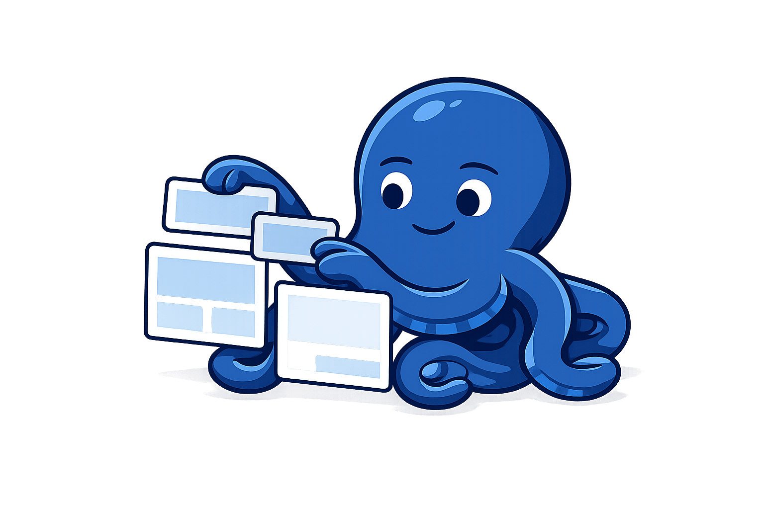 Eine Illustration einer Webseite