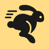 Icon schnell hoppelnder Hase