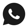 Schwarzes WhatsApp-Symbol