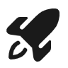 Icon Rakete, stellt Kundengewinnung mit Webseite dar.