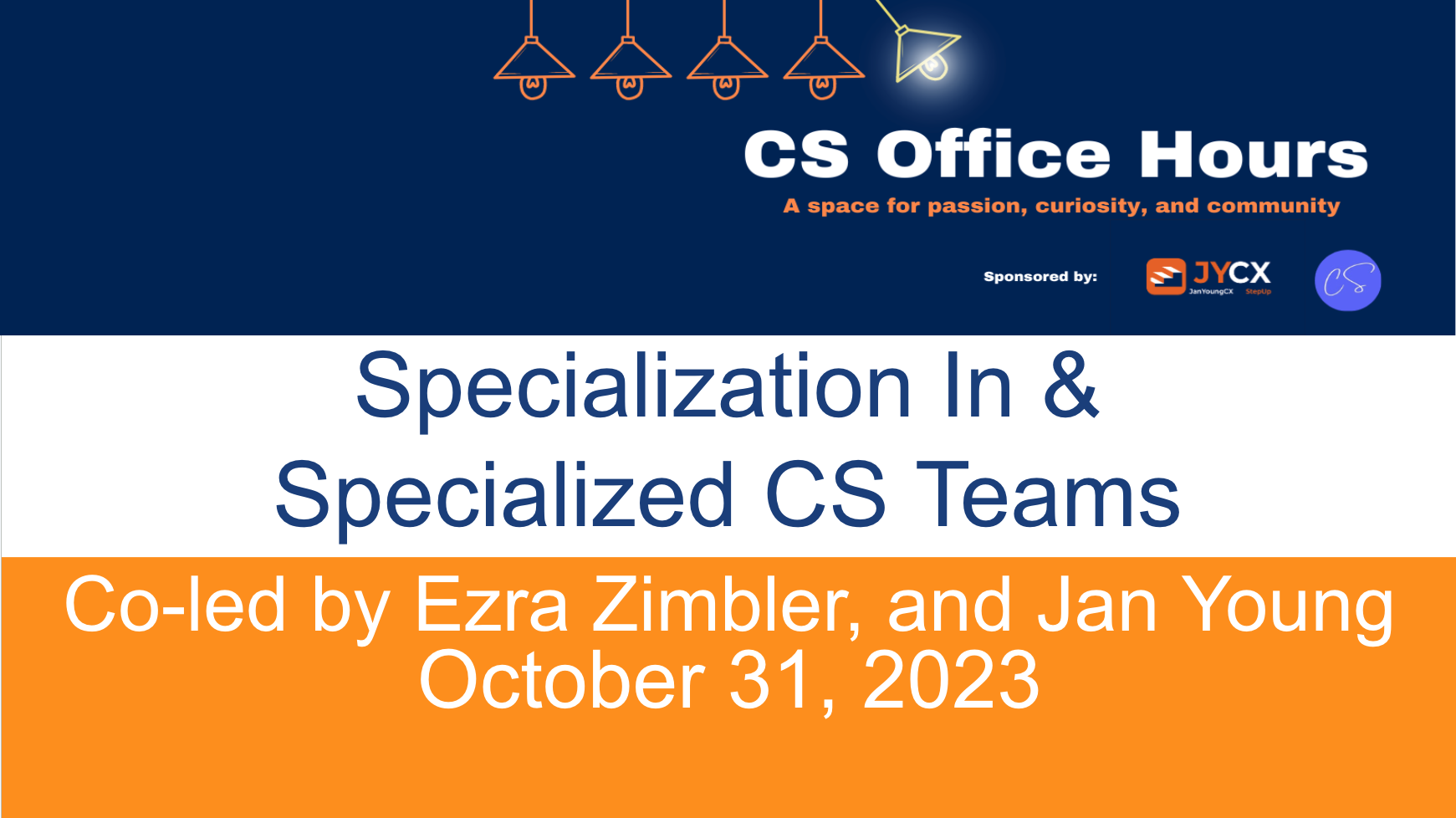 Specialization in & Specialized CS Teams
