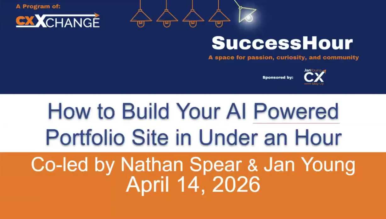 Success Hour- How to Build Your AI-Powered Portfolio Site in Under an Hour