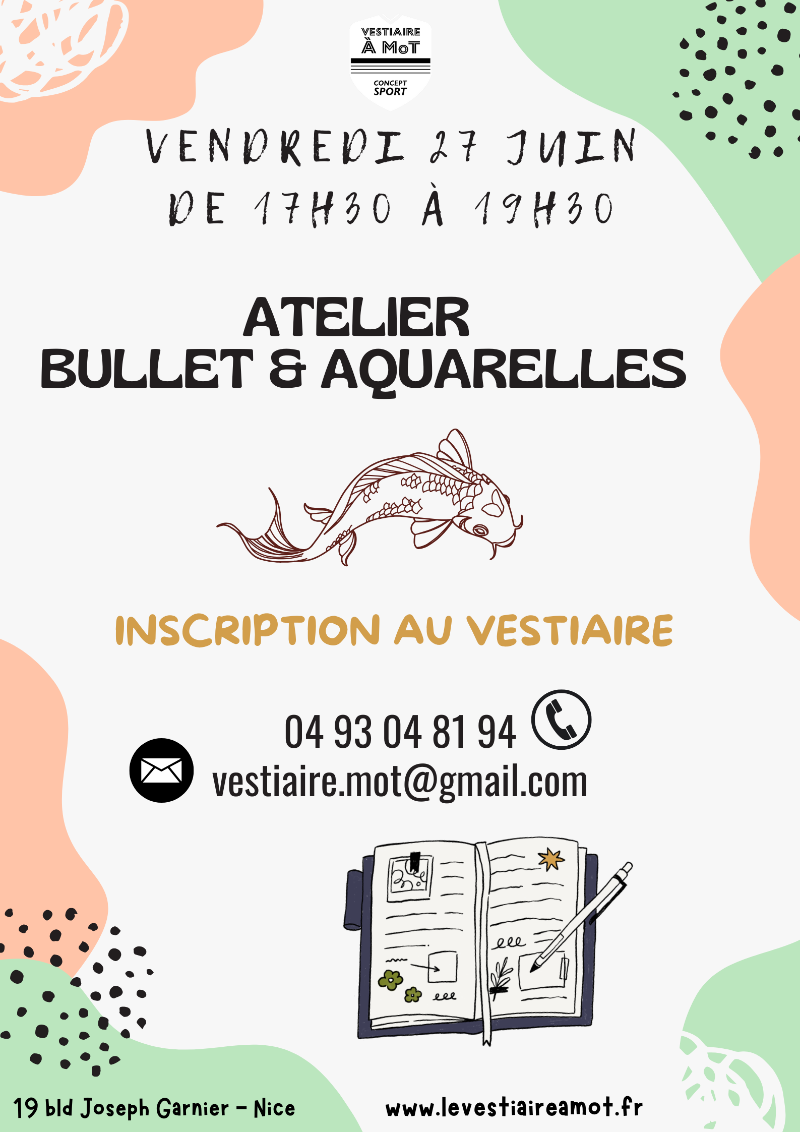 ATELIER AQUARELLES & BULLET JOURNAL