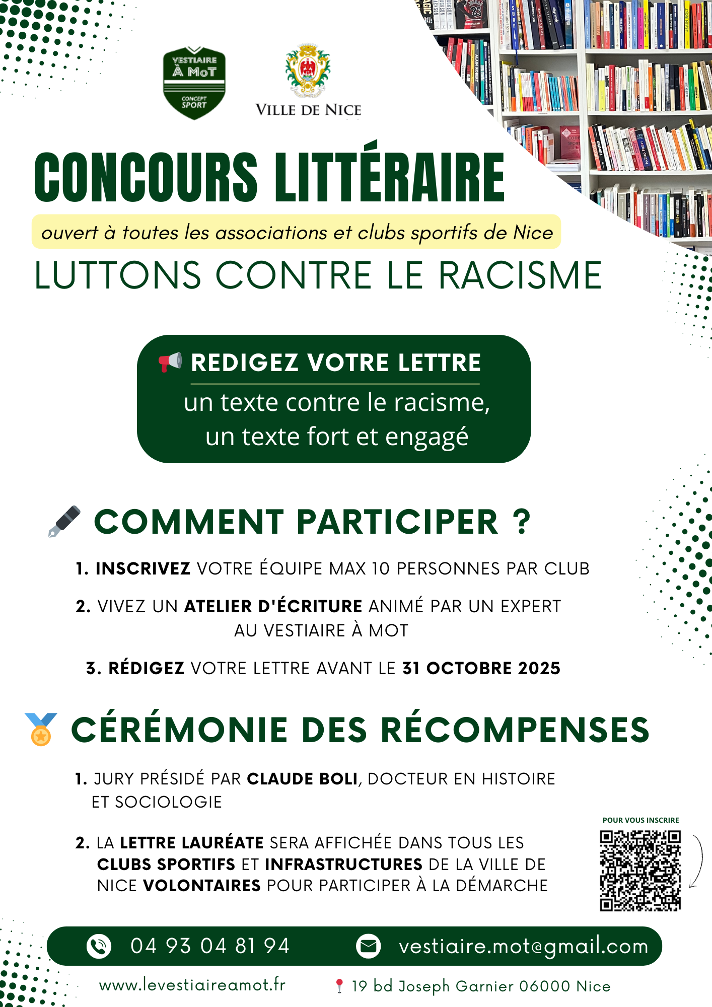Concours littéraire : "luttons contre le racisme"