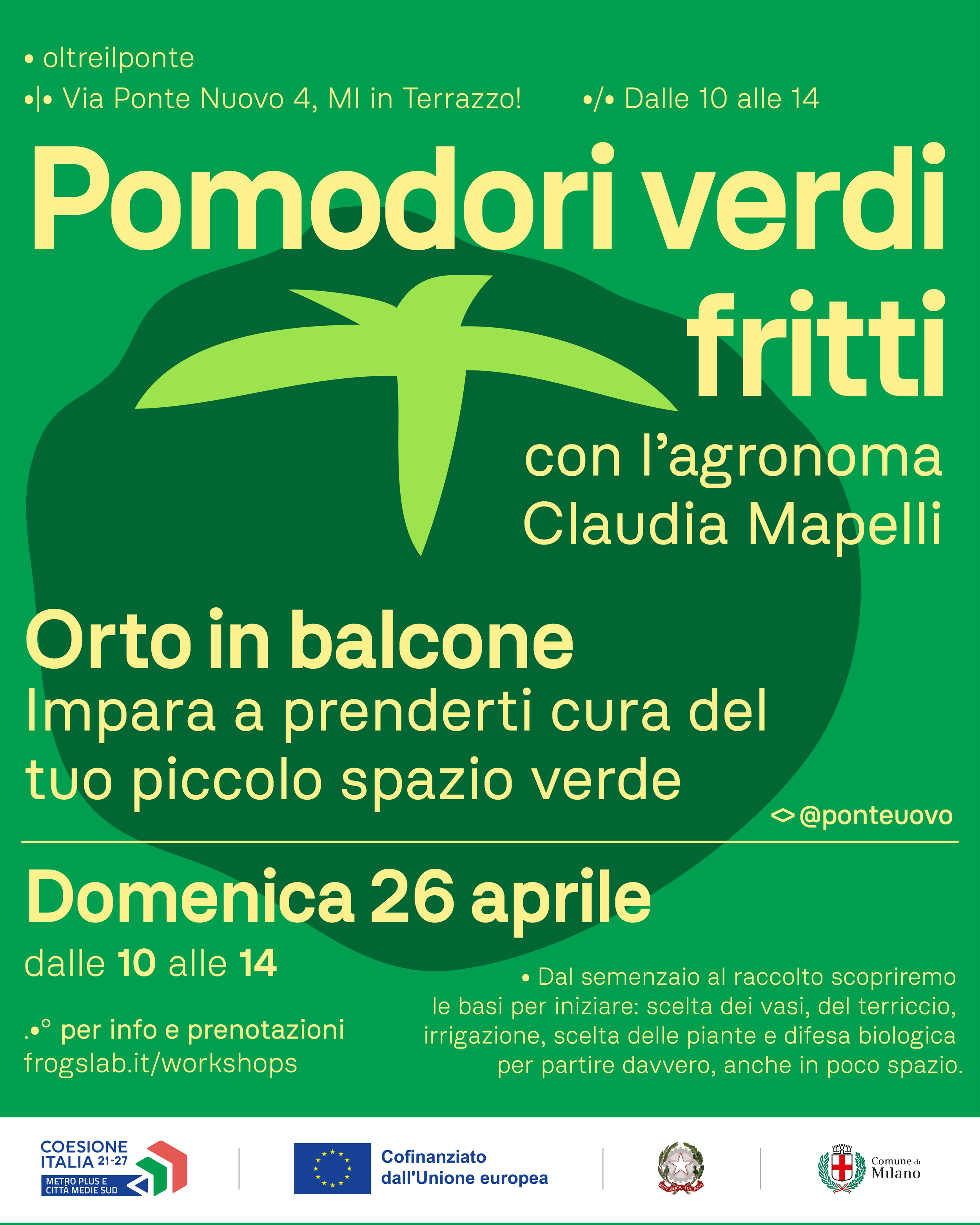 Pomodori Verdi Fritti Orto in balcone