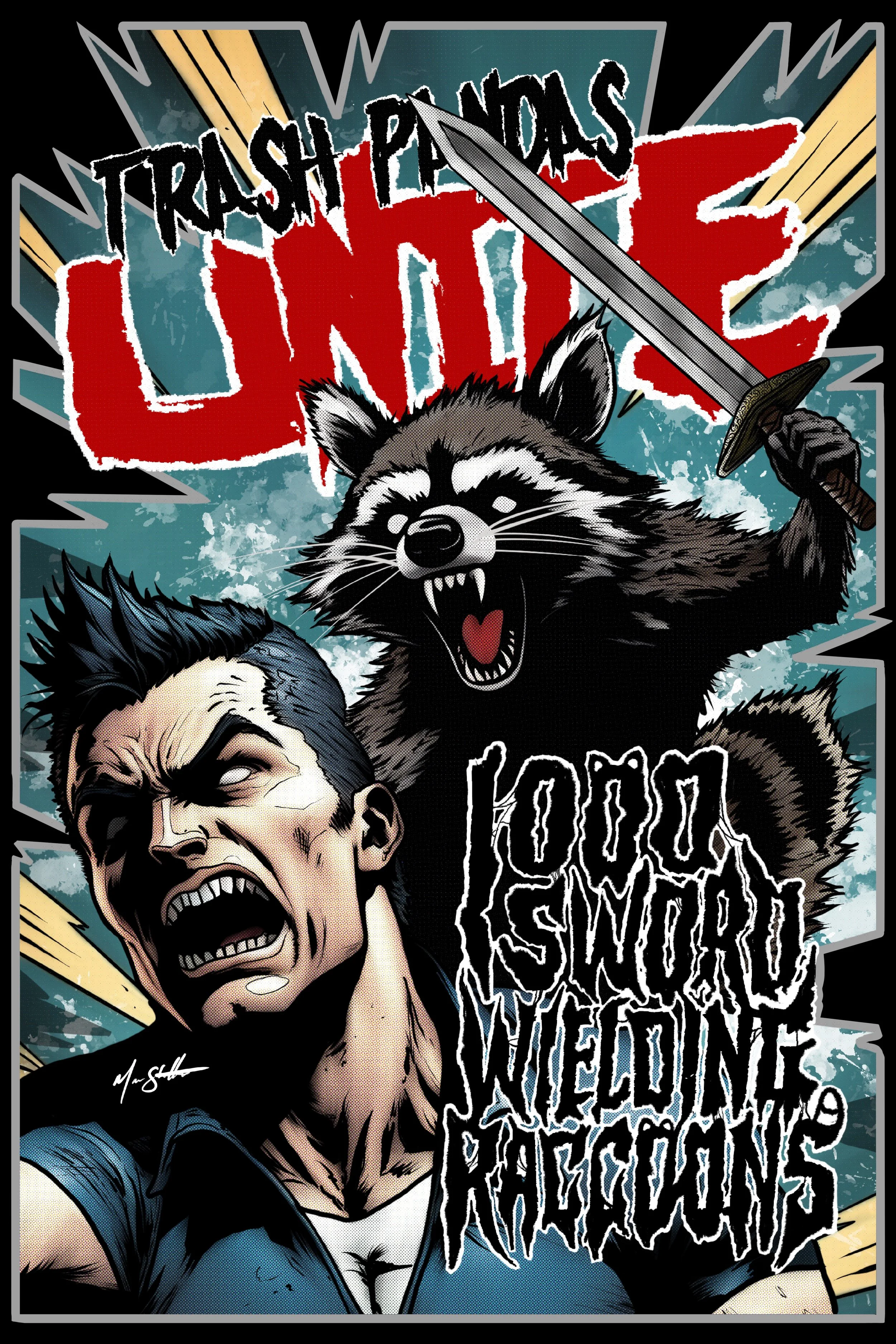 TRASH PANDAS UNITE PRINT