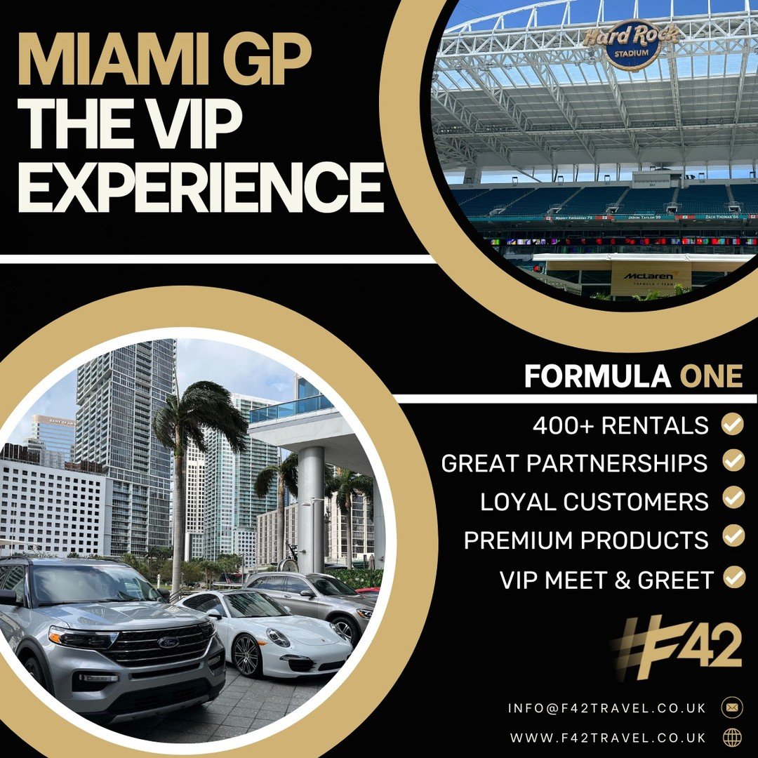 And that&rsquo;s a wrap on Miami! Our last rental has been collected and we&rsquo;re departing the sunshine state for another year☀️ 

We&rsquo;re sure everyone involved with the Miami Formula 1 will agree it&rsquo;s a busy and popular race, with tea
