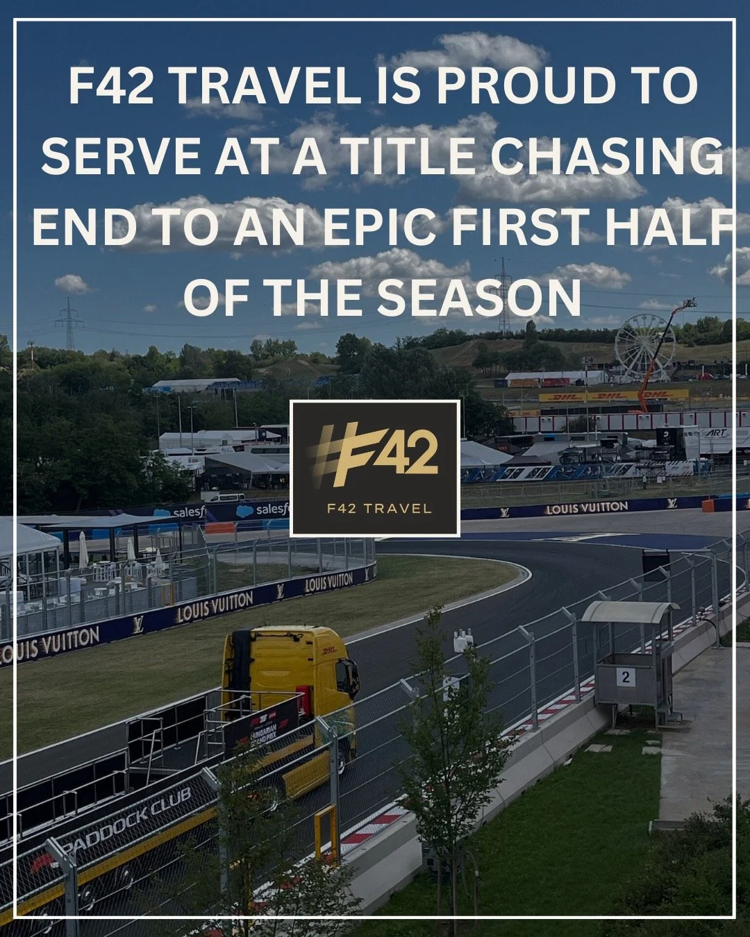 The Hungarian GP was definitely an exciting and tense way to lean into the summer break. ☀️

F42 Travel however likes to leave the chaos on the track, making sure our customers experienced a service like no other when it comes to their car rental nee