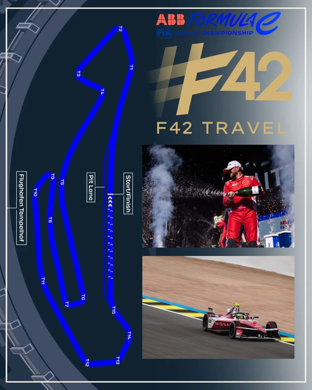 As our clients arrive in Monaco for the E-Prix this weekend we&rsquo;re looking back at an epic race in Germany two weekends ago for Round 7 and 8 of Formula E Season 12! 🇩🇪

Here at F42 we are proud to provide podium perfect services across our po