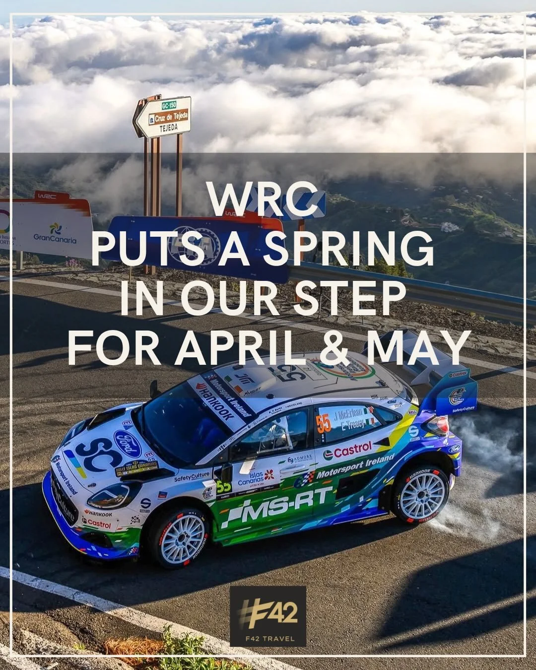 Who say&rsquo;s April is all about showers? For us, it&rsquo;s all about rally! We&rsquo;ve been bouncing around Europe supporting our clients with our signature F42 service with over 200 rentals in Las Palmas and Portugal in the last few weeks. 

Gi