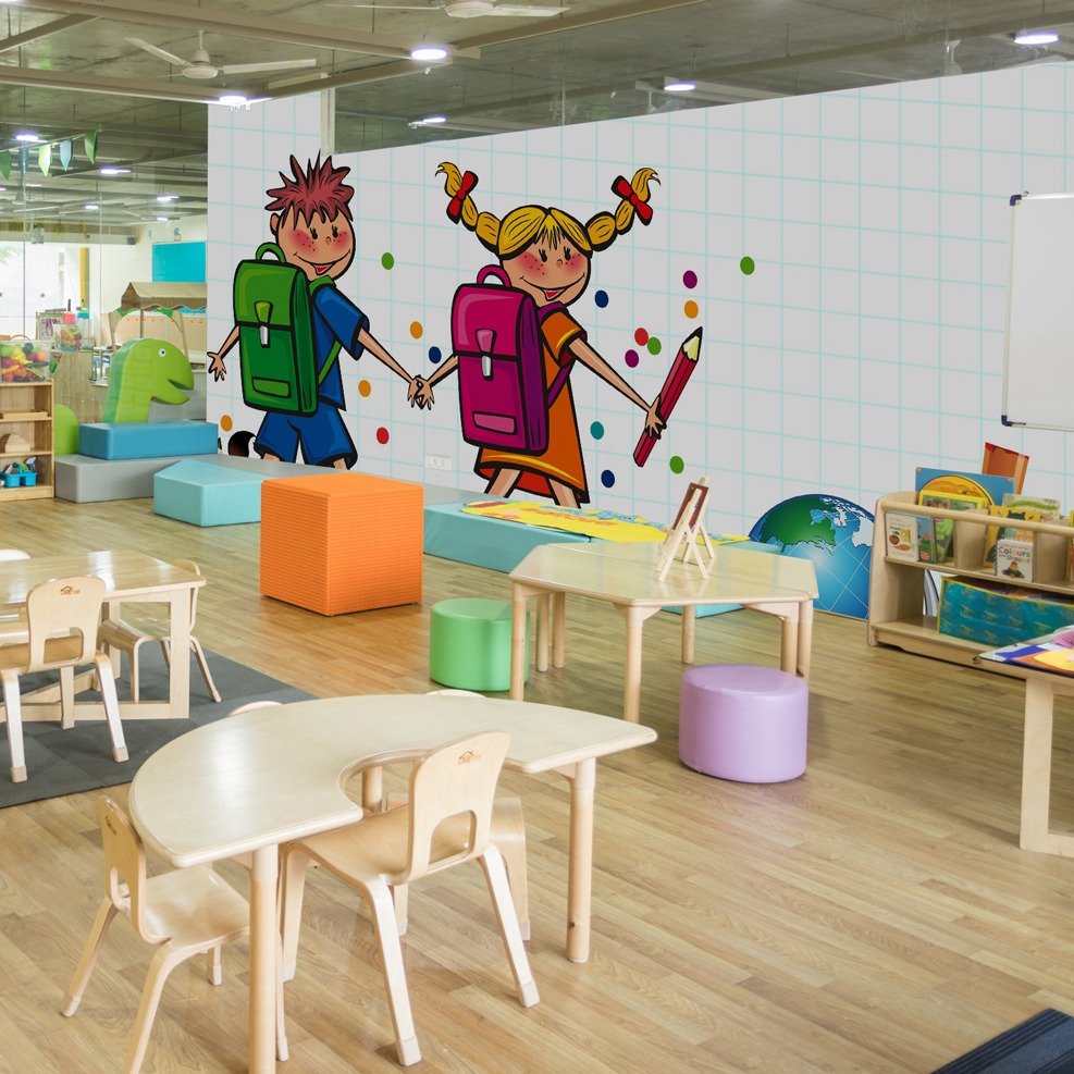 We work a lot in the education sector designing &amp; creating a spaces that are engaging and exciting 🤩 ✏️ 🎨. Our wall wraps are hygiene efficient, perfect for pre-schools, colleges, and universities. Wrapped doors, walls, toilet cubicles and more
