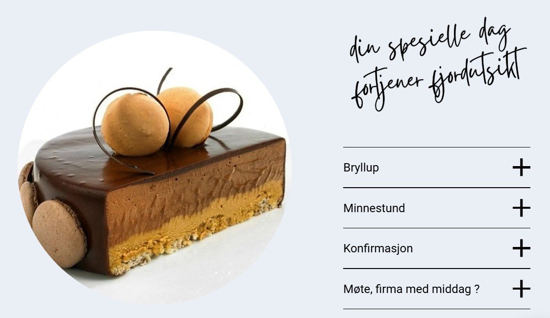 Portfolio Strand restaurant - hva vi tilbyr