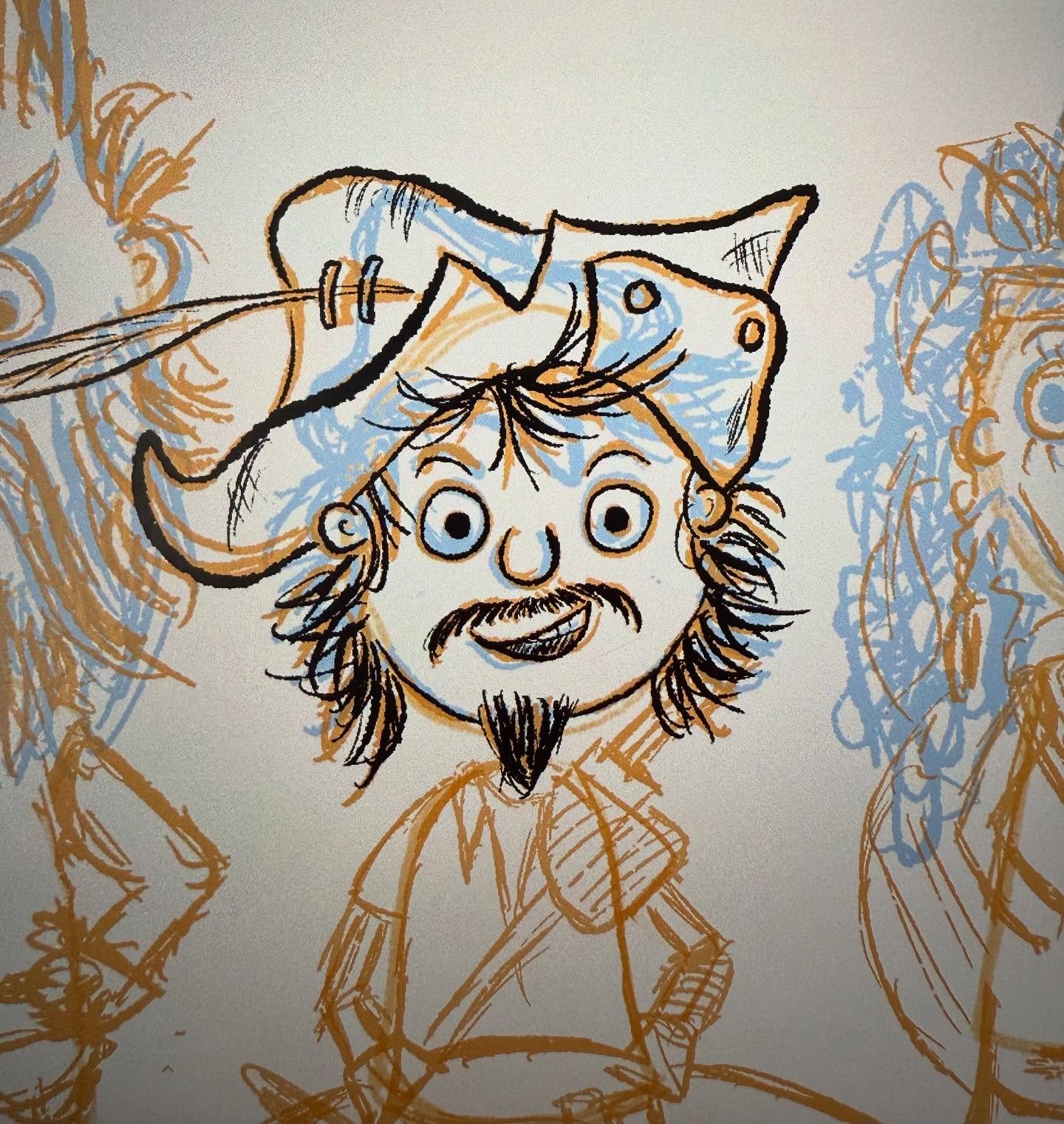 Starting to put the lines down for some Nottingham themed designs that I&rsquo;m doing for @ladybayarts at the weekend. Characters starting to come to life! Fun few days ahead&hellip;

Having a &lsquo;feeling lucky to do what I do&rsquo; day

Hope yo
