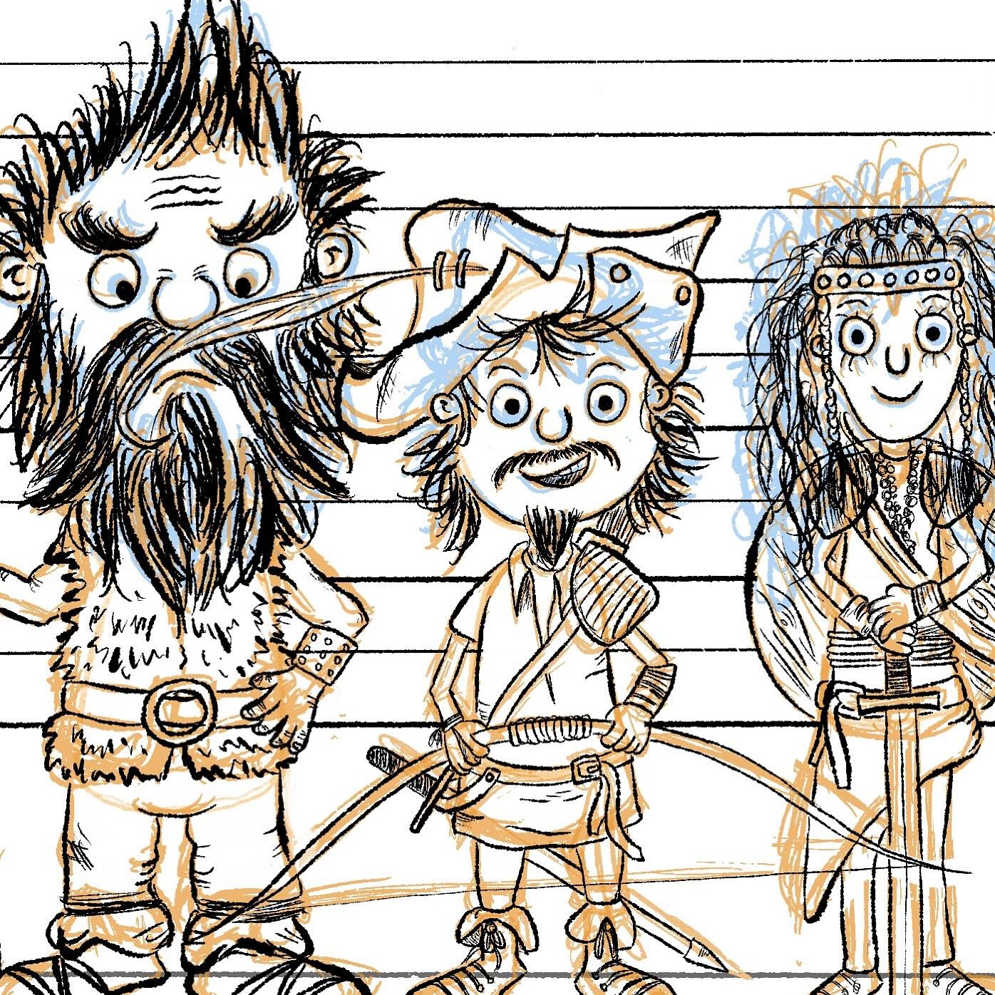 My take on Robin Hood and a few of his crew. Really happy how this is coming together. The lines took about 8 times longer than I expected, but it was enjoyable throughout. Really excited about this new series.

With all things ramping up with @ladyb
