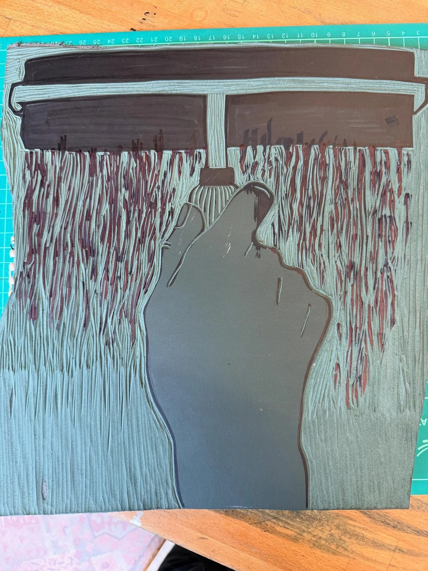 What an unbelievable experience! 

Massive thanks to @nicholagoff and @rosannaprints for letting me be part of the community lino cut for @inkedprintfestival 

So happy with the efforts and such a pleasing process. @theyardprintstudio is an absolutel