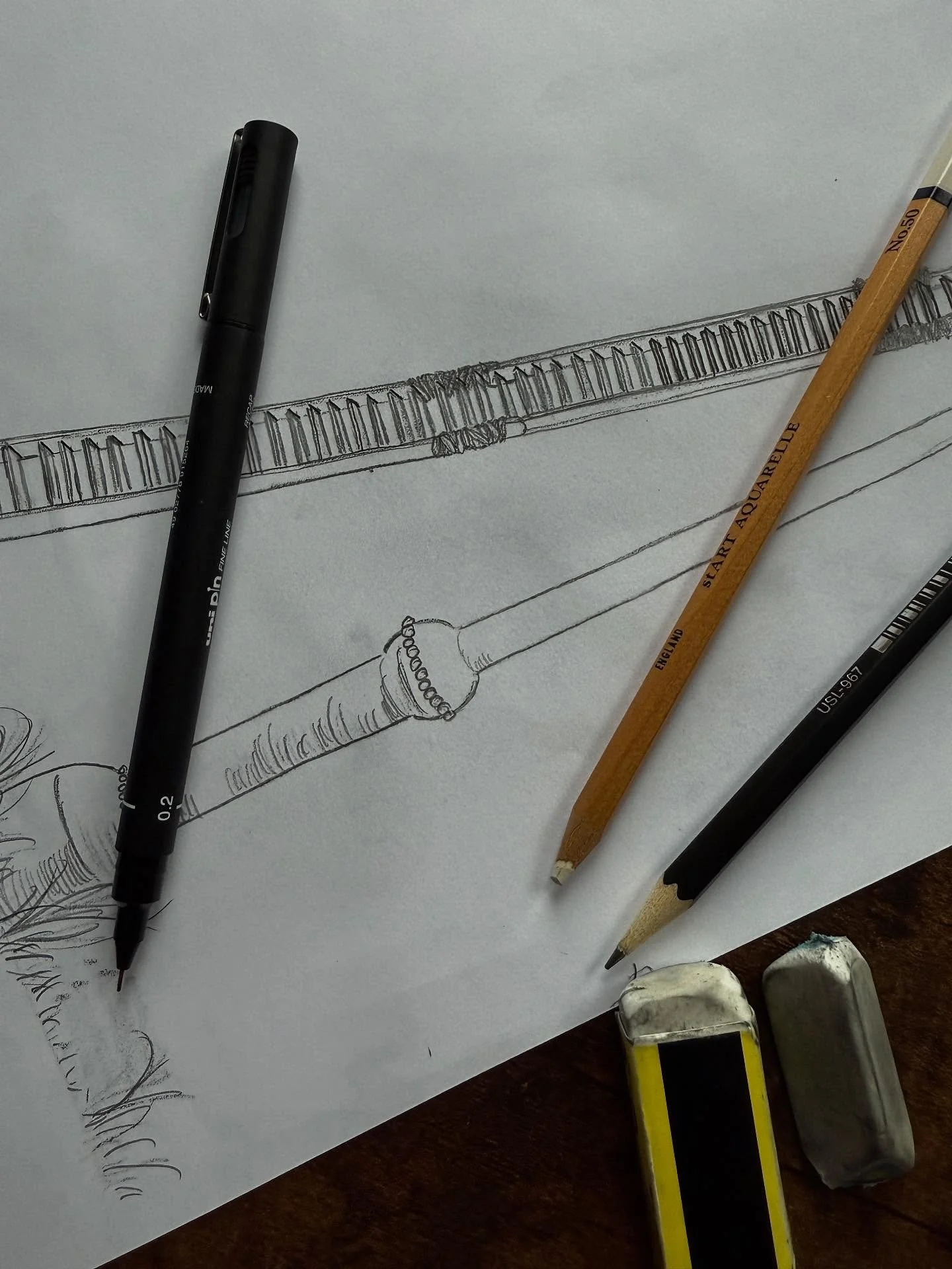 It&rsquo;s a pencil, pen and paper kind of day&hellip;

After a prep day yesterday I&rsquo;m now putting some lines down for a commission today and feeling full of joy! Always love the little intricacies that make each piece individual. Dip pen final