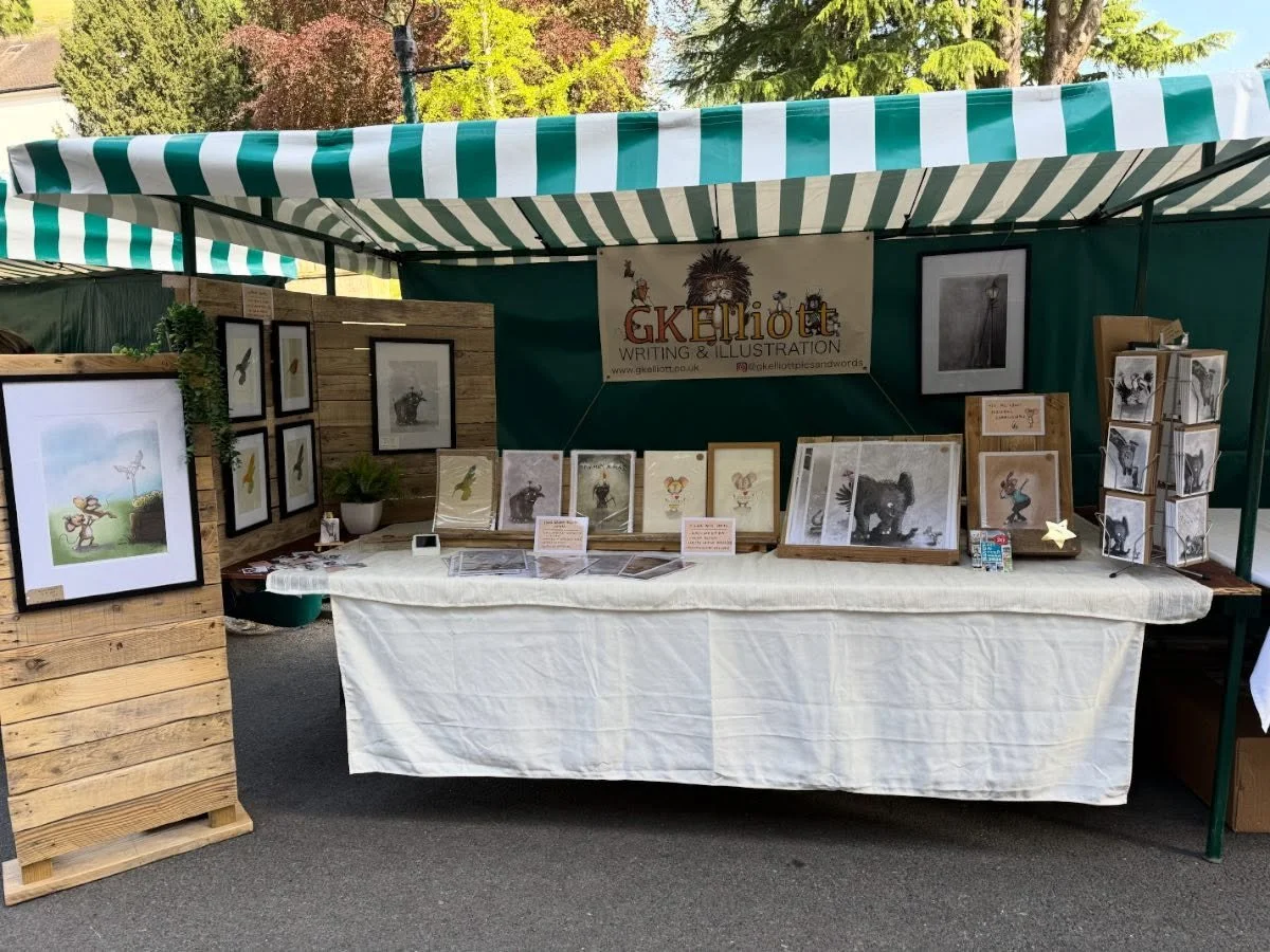 All set up and ready to go! Come and say hello and meet all the other wonderful artists! Sun is shining and Malvern is looking beautiful!

Boffy Arts Market 
Priory Grounds
10-4pm

For more delights:
Handmade Malvern Arts and Crafts Fair
Park View Bu