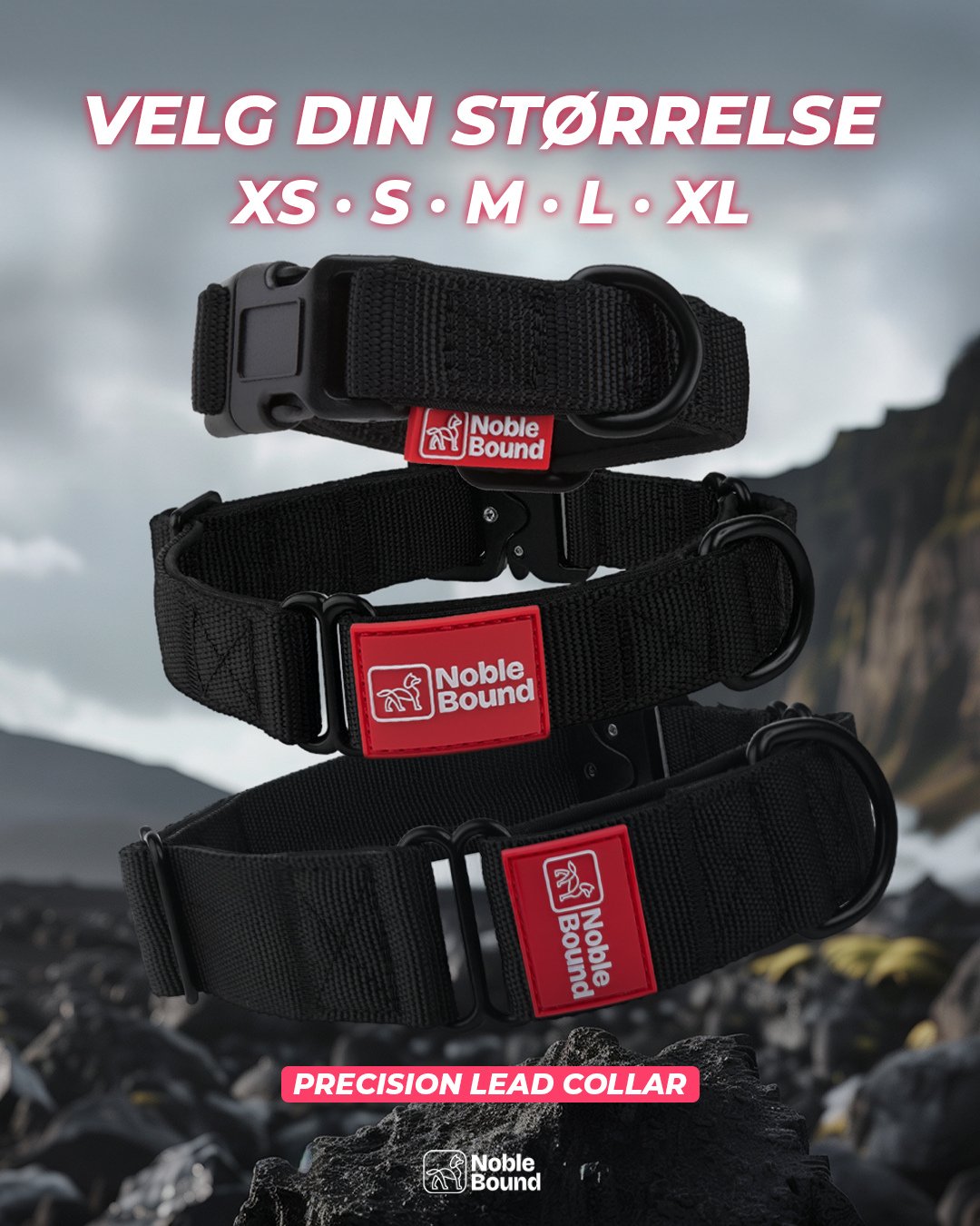 🐕✨ Noble Bound halsb&aring;nd⁠
⁠
Tidl&oslash;st design og gjennomtenkt kvalitet &ndash;⁠
tilgjengelig i st&oslash;rrelser XS&ndash;XL, slik at b&aring;de sm&aring; og store hunder f&aring;r perfekt passform.⁠
⁠
👉 Se Noble Bound halsb&aring;nd her:⁠
