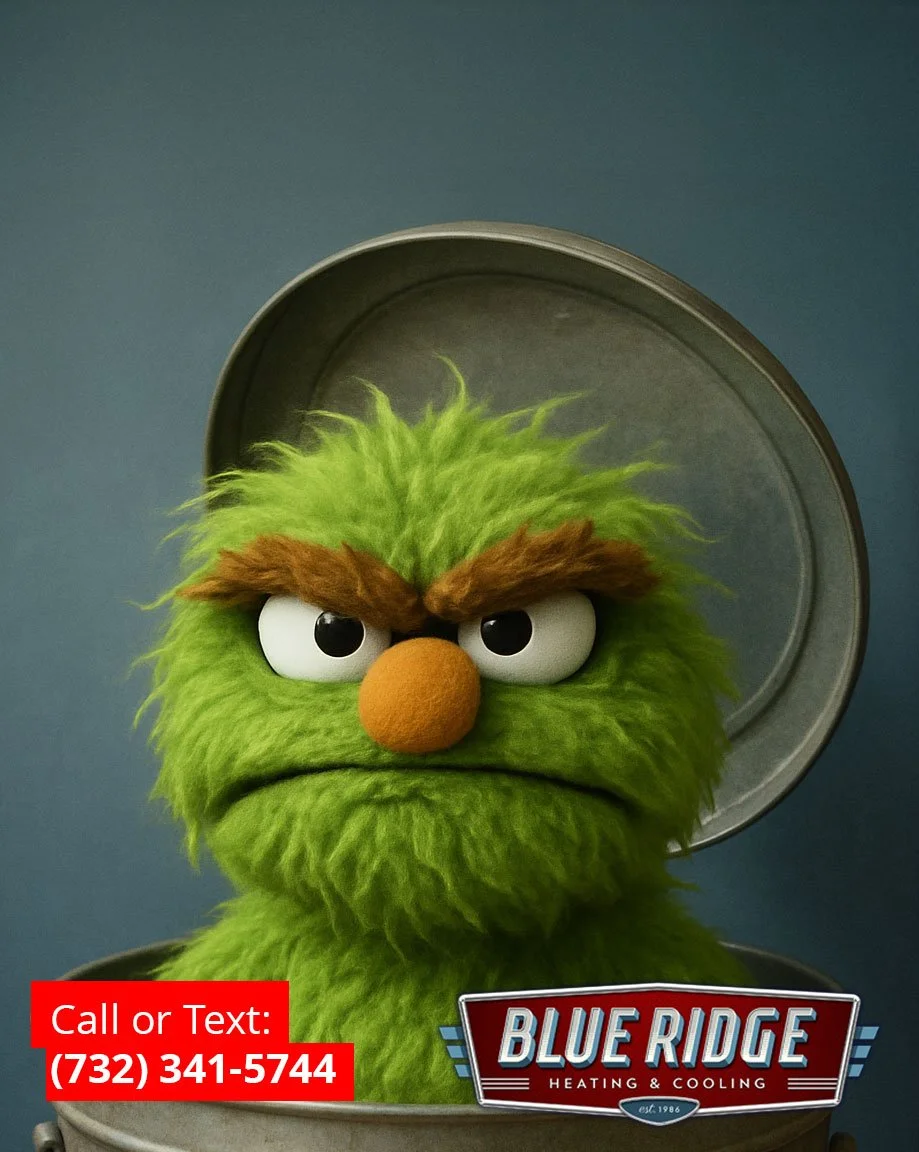 Feeling grouchy? 😤 Don&rsquo;t blame your HVAC! A tune-up with Blueridge keeps your home cozy, so the only grouch around is the one on TV. 😉 #NationalGrouchDay #BlueRidgeCares