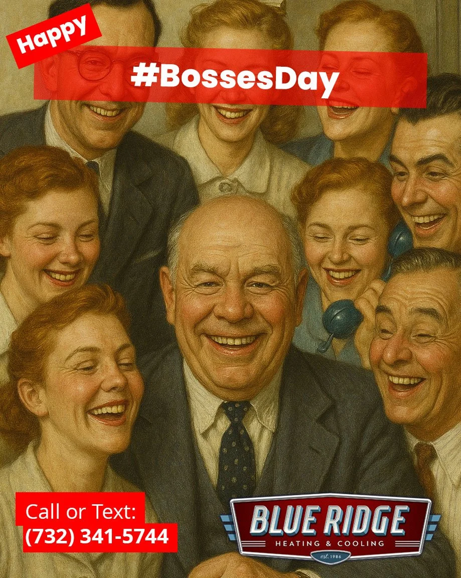 Happy #BossesDay! To all the leaders and mentors&mdash;your guidance helps your team thrive. We help your home thrive, too. #BlueRidgeHVAC #ThankYou