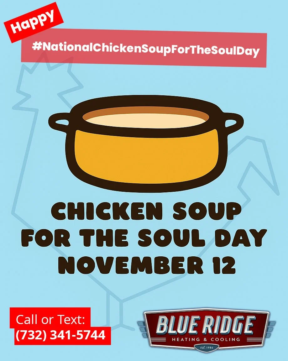 #NationalChickenSoupForTheSoulDay calls for cozy comfort. Make sure your home&rsquo;s atmosphere is just as soothing. #BlueRidgeHVAC