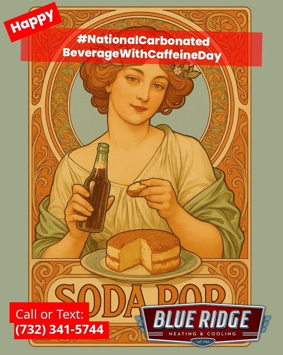 #NationalCarbonatedBeverageWithCaffeineDay ☕ Pop in for your brew; we&rsquo;ll make sure your home stays cool and steady. #HVACLife #BlueRidgeHVAC