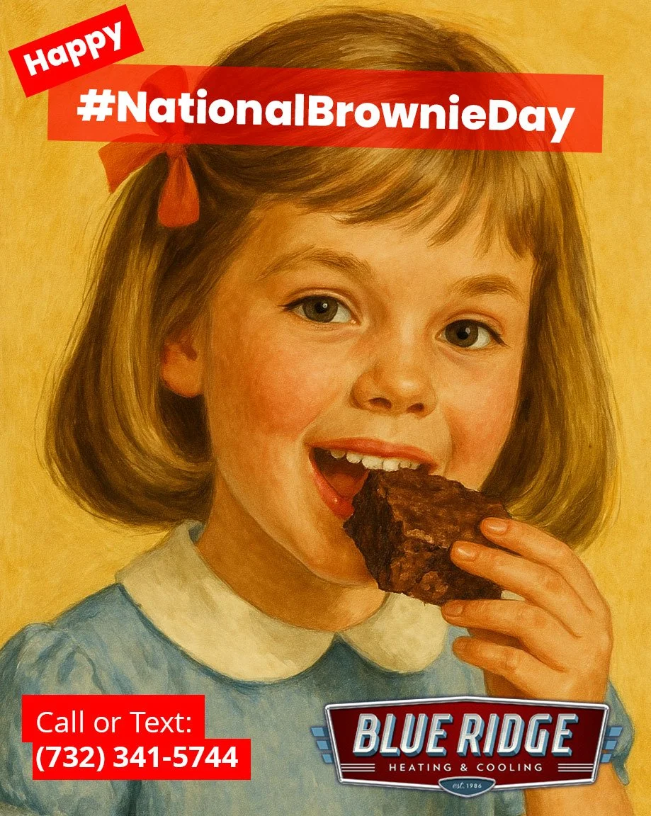 Warm brownies, warm homes &mdash; both essential. 🍫🔥If your furnace says otherwise&hellip; we&rsquo;re one call away. #NationalBrownieDay #HomeHeat #HVACRepair #NJHVAC #BlueRidgeHVAC