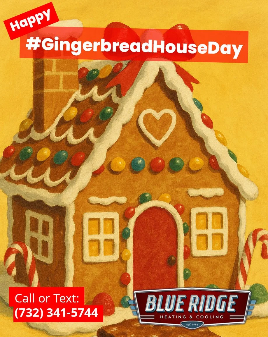 Gingerbread houses shouldn&rsquo;t be drafty &mdash; neither should yours. 🏠🍪
 Seal those leaks before winter hits hard! #GingerbreadHouseDay #HomeEfficiency #DraftFix #NJHVAC #BlueRidgeHVAC