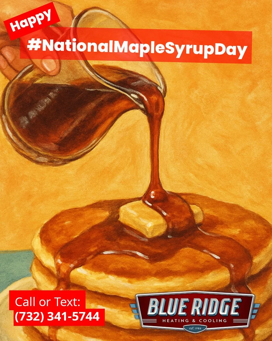If your heat is running slower than syrup&hellip; we should talk. 🥞🔥
 #NationalMapleSyrupDay #FurnaceFix #HVACIssues #NJHomeowners #BlueRidgeHVAC