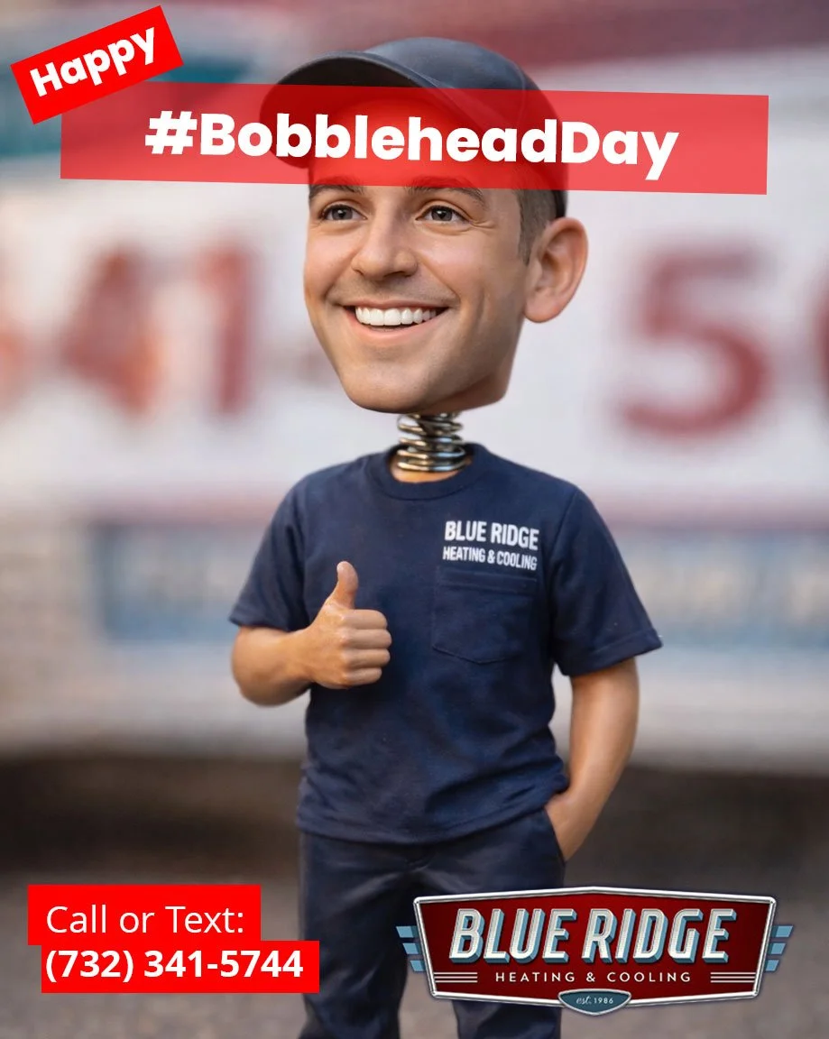 If your vents rattle or shake, it might be time for a checkup. No bobbleheads included. 😄
 #BobbleheadDay #HVACHumor #BlueRidgeHVAC #NJHVAC