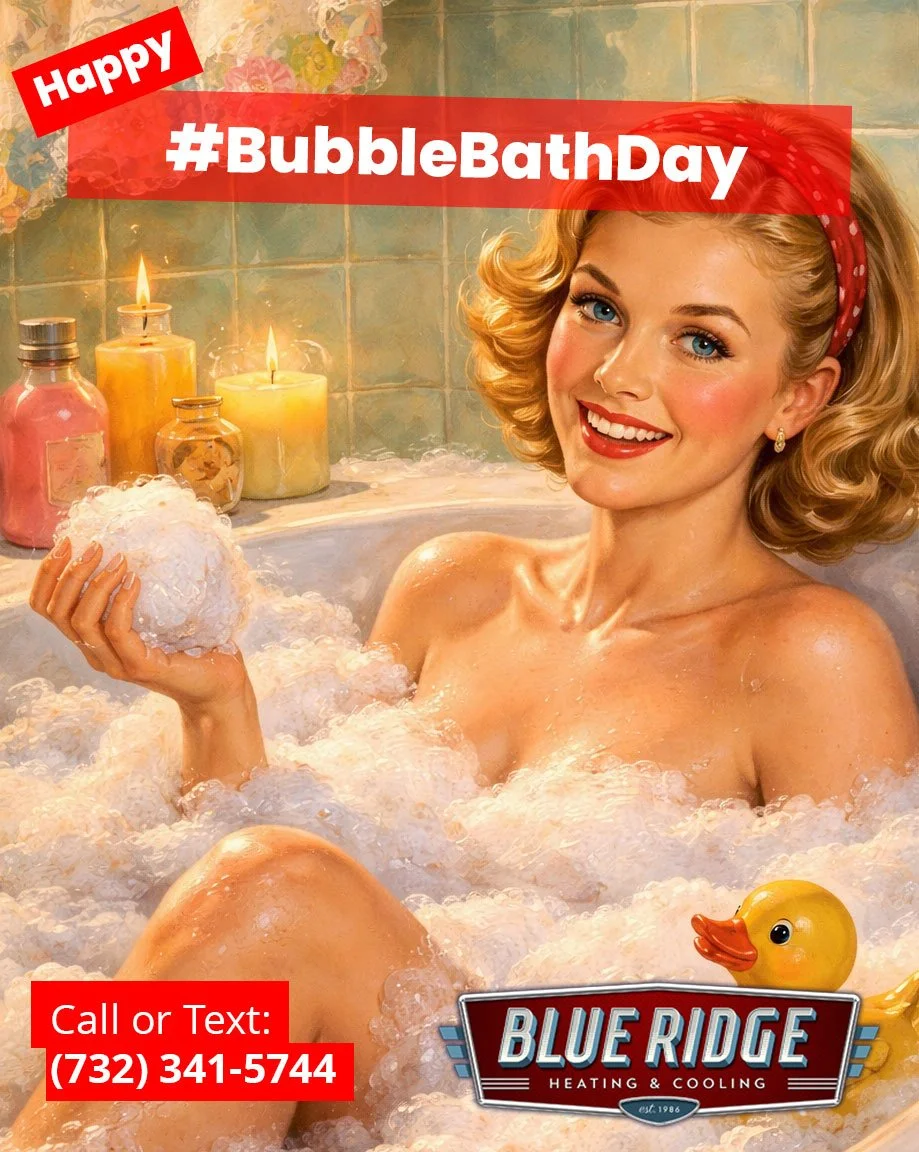 Hot bath, warm house, zero stress. That&rsquo;s winter comfort done right. 🛁
 #BubbleBathDay #HomeComfort #HVACLife #BlueRidgeHVAC