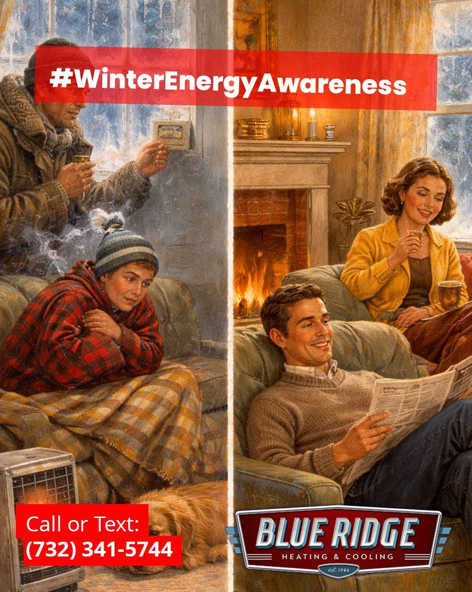 Winter comfort isn&rsquo;t about cranking the thermostat. It&rsquo;s about balanced heat, efficient systems, and a home that stays comfortable without wasting energy. #WinterEnergyAwareness #EnergyEfficiency #HomeComfort #BlueRidgeHVAC #NJHVAC
