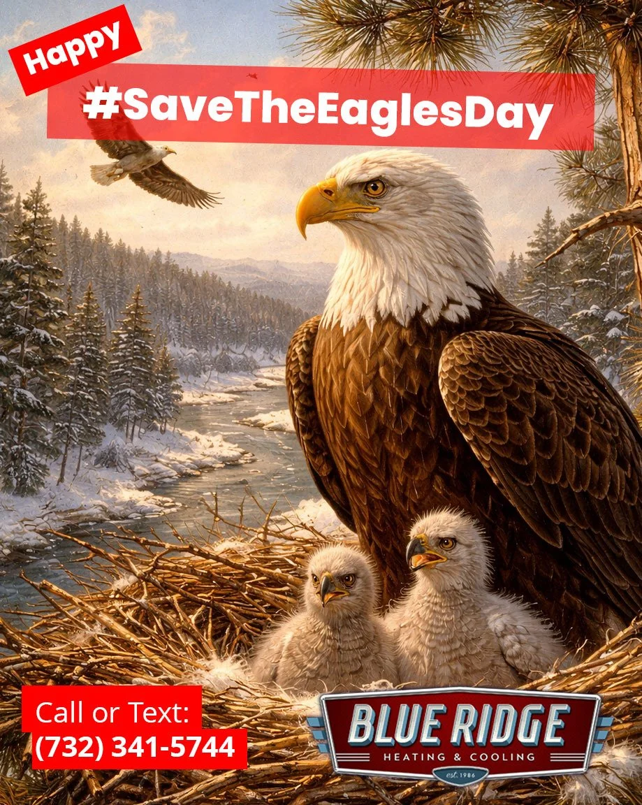 Efficient HVAC systems help save energy &mdash; and the environment. 🦅
 #SaveTheEaglesDay #EnergyEfficiency #NJHVAC #BlueRidgeHVAC