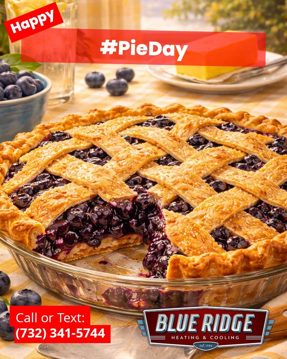 If your oven&rsquo;s on and your house is still cold, something&rsquo;s not right. 🥧
 #PieDay #HomeHeating #BlueRidgeHVAC #NJHomes