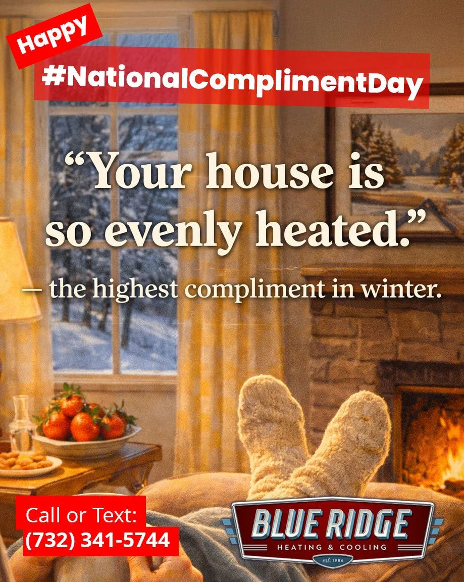 &ldquo;Your house is so evenly heated.&rdquo;
 - the highest compliment in winter.
 #NationalComplimentDay #HomeComfort #BlueRidgeHVAC #NJHVAC